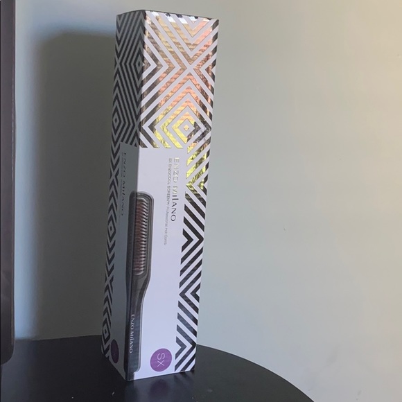 enzo milano Hair Nib Sx Enzo Professional Cool Scalp Hot Comb Brush